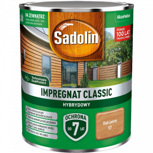 Sadolin Classic impregnat 0,75L DĄB JASNY 57 do drewna clasic Hybrydowy płotów altanek fasad