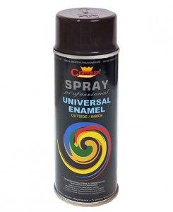 Spray Uniwersalny RAL9005 CZARNY POŁYSK 400ml emalia Champion czarna