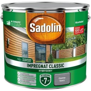 Sadolin Classic impregnat 9L CIEMNY SZARY drewna clasic