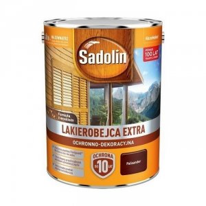 Sadolin Extra lakierobejca 10L PALISANDER 9 PÓŁMAT do drewna fasad domków okien drzwi