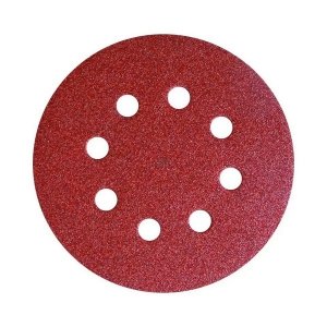 Krążek papier ścierny rzep 125mm 8 otw. gr.120 KLINGSPOR PS 18 EK samoprzylepny