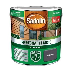 Sadolin Classic impregnat 2,5L ANTRACYT-OWY do drewna clasic Hybrydowy płotów altanek fasad