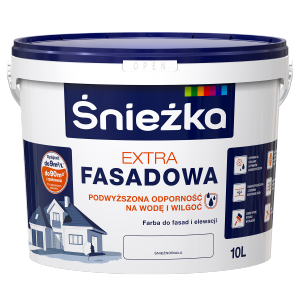 Śnieżka Farba Fasadowa 10L BIAŁA elewacyjna zewnętrzna Do Fasad i Elewacji Akrylowa extra fasada - TYLKO ODBIÓR OSOBISTY LUB WYSYŁKA NA PALECIE