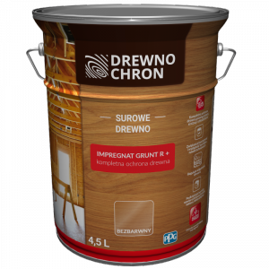 Drewnochron Bezbarwny Grunt R+ 4,5L impregnat do drewna podkład gruntujący