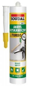 Silikon Akrylowy Błyskawiczny 280ml Biały Turbo Express Super Szybki Soudal
