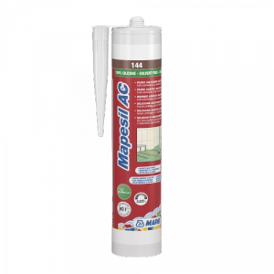 Silikon Sanitarny do Kuchni Łazienki 144 CZEKOLADA 310ml Mapesil AC Mapei do wewnątrz i na zewnątrz