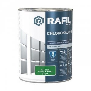 Rafil Chlorokauczuk 0,9L Zielony Miętowy RAL6029 zielona farba metalu betonu emalia chlorokauczukowa