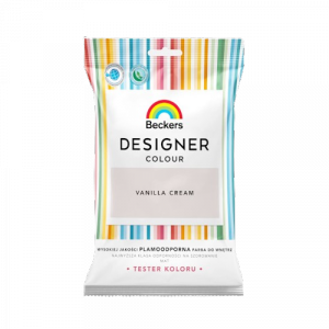 Beckers TESTER VANILLA CREAM Designer Colour farba lateksowa mat-owa do ścian sufitów