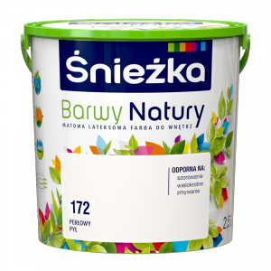 Śnieżka Barwy Natury 2,5L Perłowy Pył 172 mat farba do wnętrz ścian sufitów emulsja