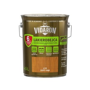 Vidaron Lakierobejca 4,5L L19 Złoty Dąb do drewna ochronno-dekoracyjna połysk