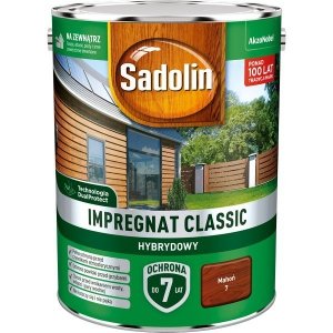 Sadolin Classic impregnat 4,5L MAHOŃ 7 drewna clasic
