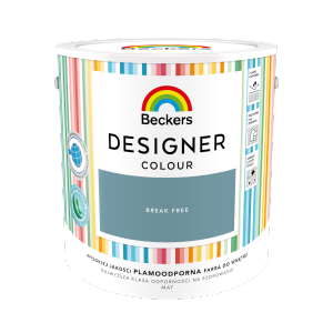 Beckers 2,5L BREAK FREE Designer Colour farba lateksowa mat-owa do ścian sufitów