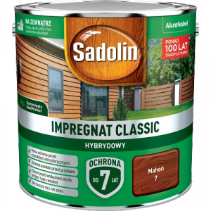 Sadolin Classic impregnat 2,5L MAHOŃ 7 do drewna clasic Hybrydowy płotów altanek fasad