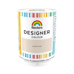 Beckers 5L CAPPUCCINO Designer Colour farba lateksowa mat-owa do ścian sufitów