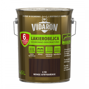 Vidaron Lakierobejca 4,5L L10 Wenge Afrykańskie do drewna ochronno-dekoracyjna połysk
