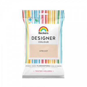 Beckers TESTER APRICOT Designer Colour farba lateksowa mat-owa do ścian sufitów