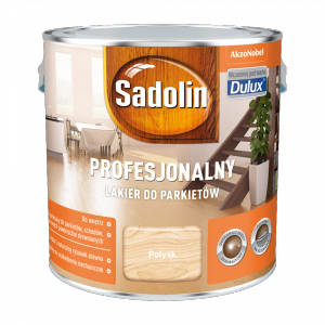 Sadolin Lakier Profesjonalny POŁYSK 2,5L do parkietu podłóg schodów korka drewna niskozapachowy