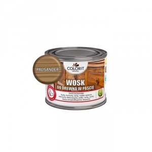 Colorit Wosk do drewna w paście 0,5L PALISANDER naturalne woski pszczele Carnauba Kredowa