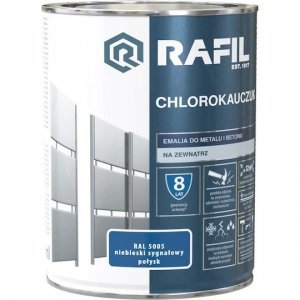 Rafil Chlorokauczuk 0,9L Niebieski RAL5005 Sygnałowy farba emalia chlorokauczukowa