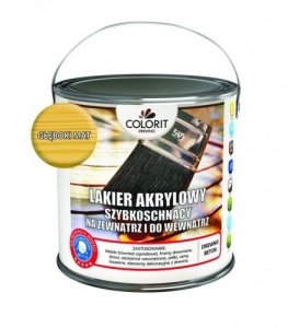 Colorit Lakier Akrylowy Drewna 2,5L MAT BEZBARWNY z filtrami UV do wewnątrz i na zewnątrz nieżółknący 