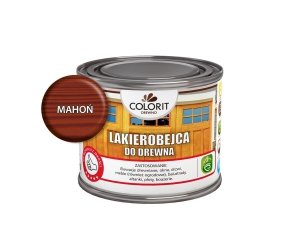 Colorit Lakierobejca Drewna 375ml MAHOŃ szybkoschnąca satynowa farba do
