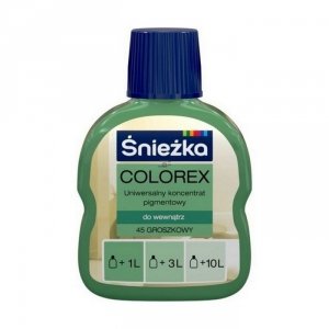 Śnieżka Colorex Pigment 100ml groszkowy 45 barwnik do farby barwienia kolorowania