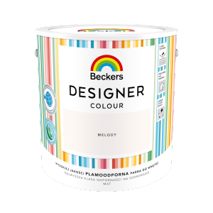 Beckers 2,5L MELODY Designer Colour farba lateksowa mat-owa do ścian sufitów