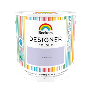 Beckers 2,5L LAVENDER Designer Colour farba lateksowa mat-owa do ścian sufitów