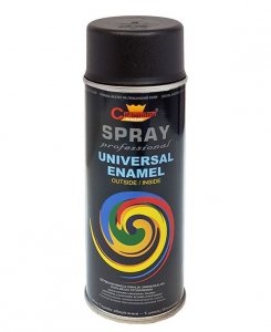 Spray Uniwersalny RAL9011 CZARNY MAT 400ml emalia Champion czarna