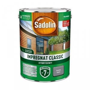 Sadolin Classic impregnat 4,5L CIEMNY SZARY do drewna clasic Hybrydowy płotów altanek fasad