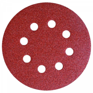 Krążek papier ścierny rzep 125mm 8 otw. gr.40 KLINGSPOR PS 18 EK samoprzylepny