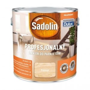 Sadolin Lakier Profesjonalny PÓŁMAT 2,5L parkietu dulux podłóg drewna