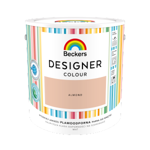 Beckers 2,5L ALMOND Designer Colour farba lateksowa mat-owa do ścian sufitów