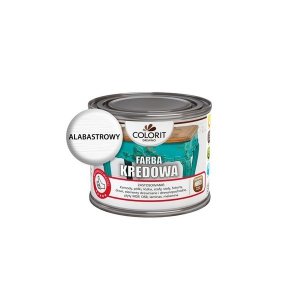 Colorit Farba Kredowa 1L ALABASTROWY BIAŁY do drewna renowacji mebli stylizacji ścian chalk paint 