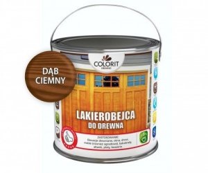 Colorit Lakierobejca Drewna 2,5L DĄB CIEMNY szybkoschnąca satynowa farba do