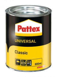 Pattex Classic Universal 0,8L klej kontaktowy  do gumy skóry korka filcu twardego PCW metalu