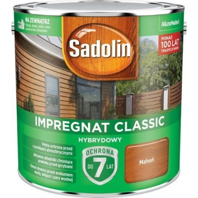 Sadolin Classic impregnat 2,5L MAHOŃ 7 drewna clasic