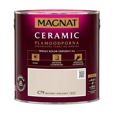 MAGNAT Ceramic 2,5L C79 Beżowy Dolomit ceramik ceramiczna farba do wnętrz plamoodporna