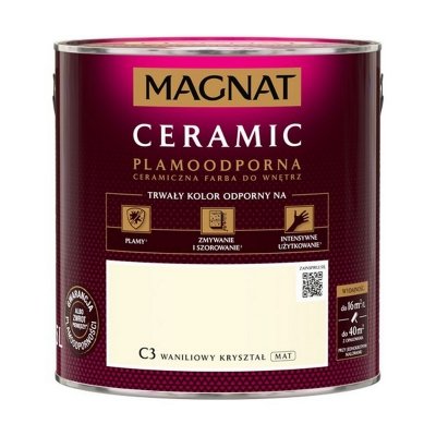 MAGNAT Ceramic 2,5L C3 Waniliowy Kryształ ceramik ceramiczna farba do wnętrz plamoodporna