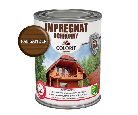 Colorit Impregnat Szybkoschnący 0,75L PALISANDER drewna do Ochronny wodny