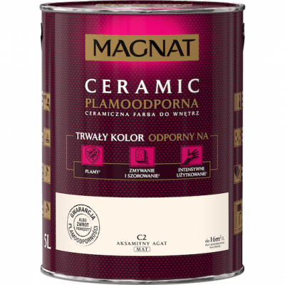 MAGNAT Ceramic 5L C2 Aksamitny Agat ceramik ceramiczna farba do wnętrz plamoodporna