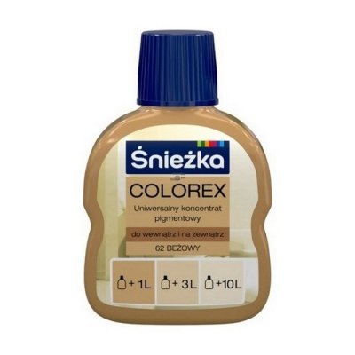 Śnieżka Colorex Pigment 100ml beżowy 62 barwnik do farby barwienia kolorowania