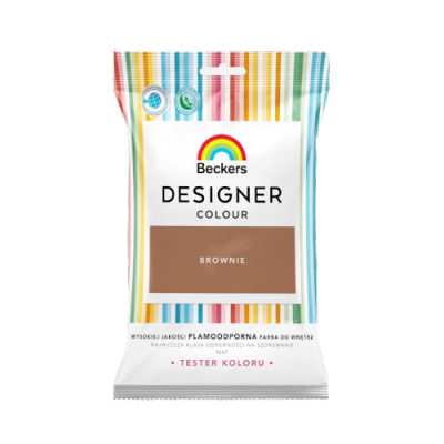 Beckers TESTER BROWNIE Designer Colour farba lateksowa mat-owa do ścian sufitów