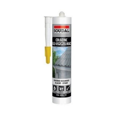 Klej do Blach Colozinc 290ml BRĄZ-OWY Soudal uszczelniacz dekarski rynien obróbek