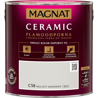 MAGNAT Ceramic 2,5L C58 Mglisty Krzemień ceramik ceramiczna farba do wnętrz plamoodporna