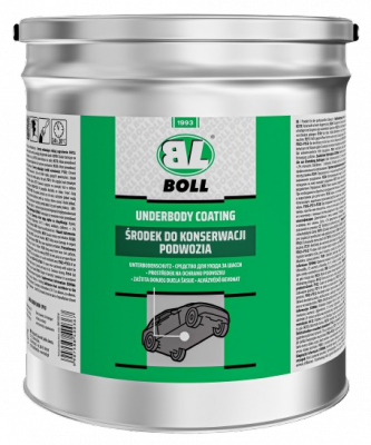 BOLL Środek konserwacji podwozia CZARNY 5kg PĘDZEL odporny na sól dźwiękochłonny