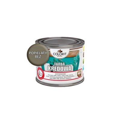 Colorit Farba Kredowa 1L POPIELATY BEŻ do drewna renowacji mebli stylizacji ścian chalk paint 