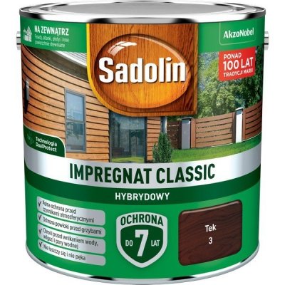 Sadolin Classic impregnat 2,5L TEK TIK TEAK 3 drewna clasic