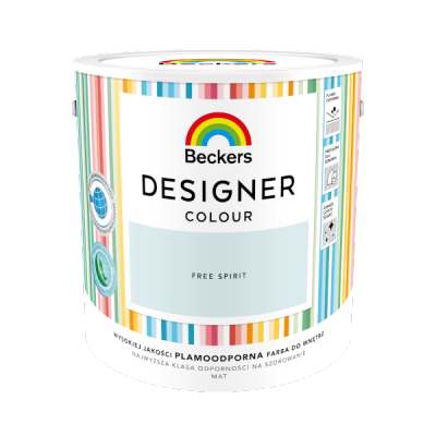 Beckers 2,5L FREE SPIRIT Designer Colour farba lateksowa mat-owa do ścian sufitów