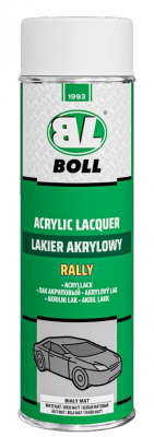 BOLL Lakier Akrylowy BIAŁY MAT 0,5L SPRAY do metalu drewna plastiku farba